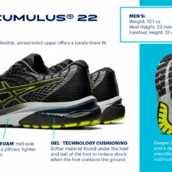 ASICS MENS GEL CUMULUS 22 -Outlet sportwheels Store image 10782