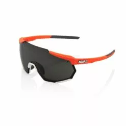 100% Racetrap Sunglasses, Soft Tact Oxyfire frame - Black Mirror Lens