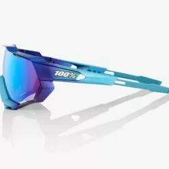 100% SpeedTrap Sunglasses, Matte Metallic Into the Fade frame - Blue Topaz Multilayer Mirror Lens -Outlet sportwheels Store image 11347