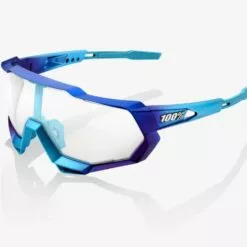 100% SpeedTrap Sunglasses, Matte Metallic Into the Fade frame - Blue Topaz Multilayer Mirror Lens -Outlet sportwheels Store image 11348