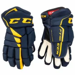 CCM HG 485 SR JetSpeed Gloves Navy/Sunflower 13