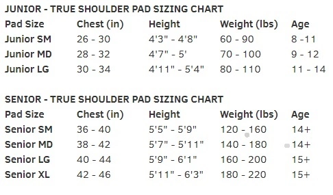 2020 TRUE SP AX7 SR SHOULDER PAD 6 2020 TRUE SP AX7 SR SHOULDER PAD - Image 6