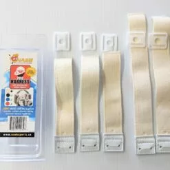 NASH PRO 5 POINT GOALIE HARNESS WHITE