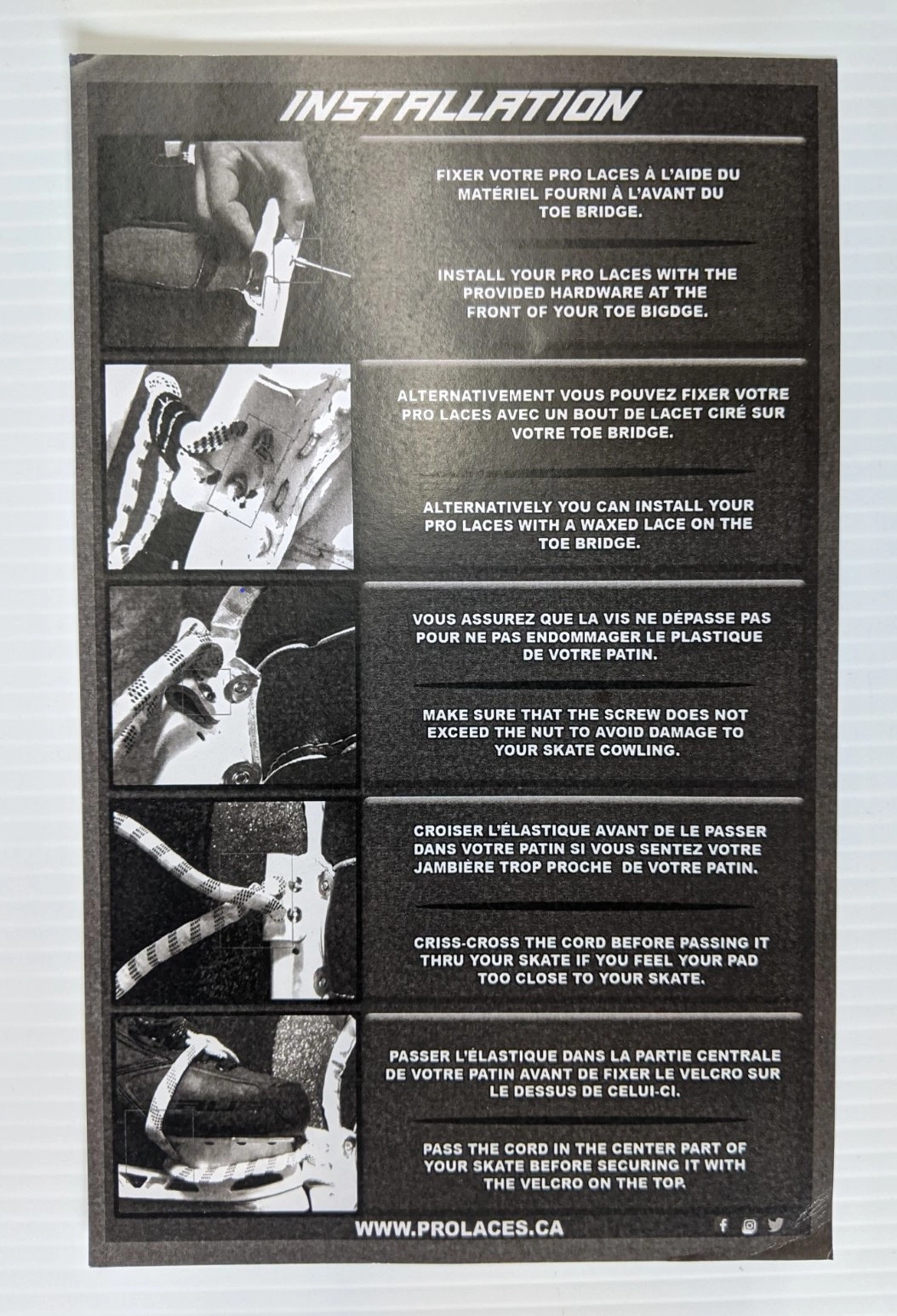 PRO LACES GOALIE PAD TOE TIE STANDARD 3 PRO LACES GOALIE PAD TOE TIE STANDARD - Image 3