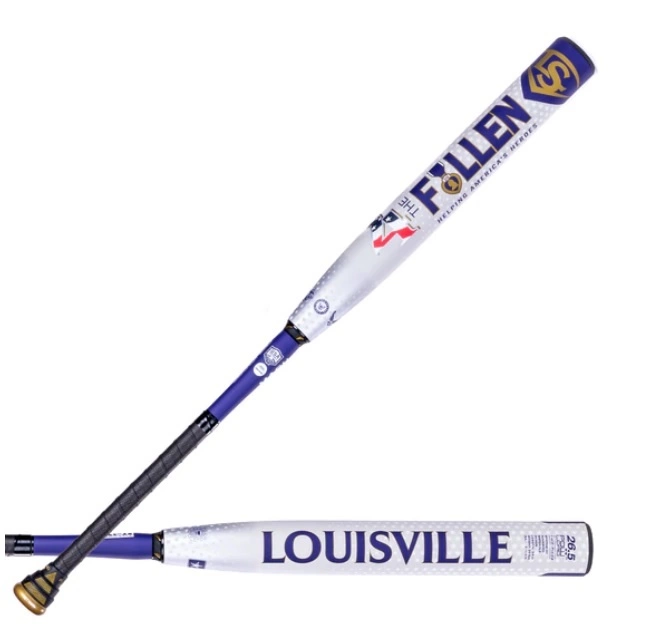 2022 LOUISVILLE 4 THE FALLEN USA SLOPITCH BAT GREY-PURPLE 1 2022 LOUISVILLE 4 THE FALLEN USA SLOPITCH BAT GREY-PURPLE
