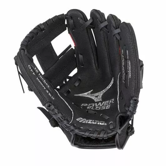 MIZUNO PROSPECT SERIES POWERCLOSE BASEBALL GLOVE 10" BLK/RED RHT 2 MIZUNO PROSPECT SERIES POWERCLOSE BASEBALL GLOVE 10" BLK/RED RHT - Image 2