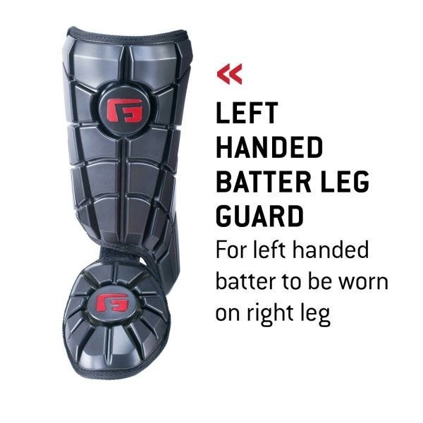 G-FORM PRO BATTERS LEG GUARD RED LEFT HAND BATTER 3 G-FORM PRO BATTERS LEG GUARD RED LEFT HAND BATTER - Image 3