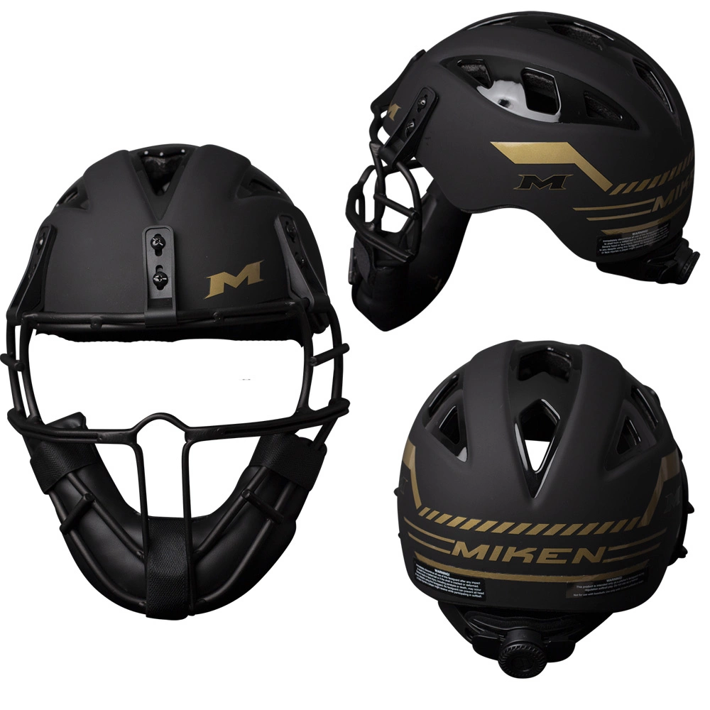Miken GOLD LEGIT SOFTBALL PITCHERS MASK/HELMET DIAL FIT SYSTEM 1 Miken GOLD LEGIT SOFTBALL PITCHERS MASK/HELMET DIAL FIT SYSTEM