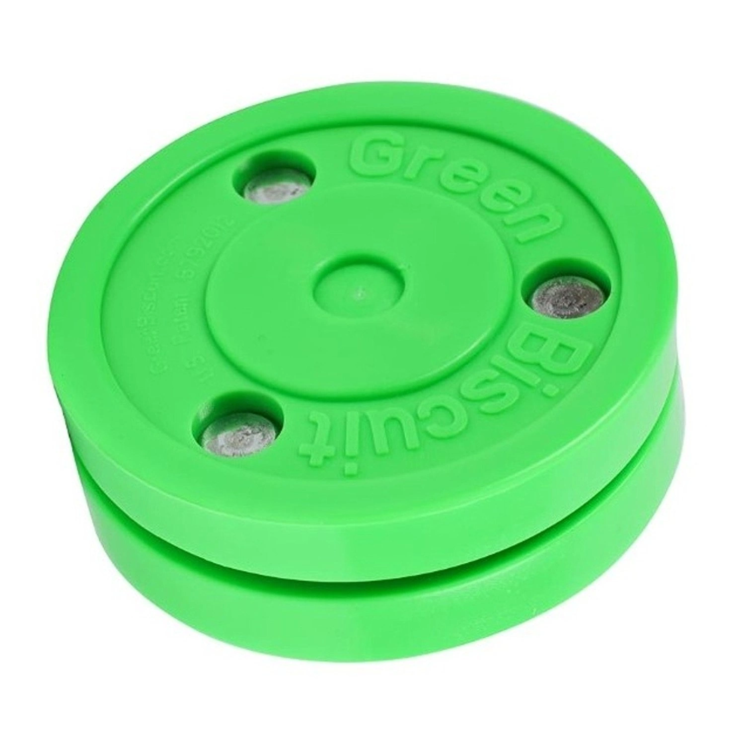 GREEN BISCUIT STICK HANDLING TRAINING PUCK 2 GREEN BISCUIT STICK HANDLING TRAINING PUCK - Image 2