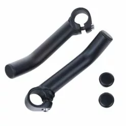 EVO, Alloy Bar Ends, Black, Pair