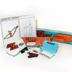 RideWrap Covered Frame Protection Kit, Collective Series, MTB Dual Suspension, Clear Gloss Finish