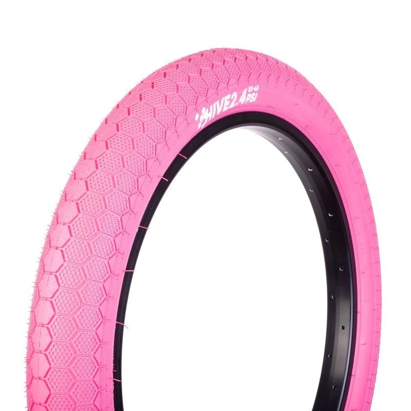 STOLEN 20" HIVE LP BMX TIRE (55-65PSI) PINK 1 STOLEN 20" HIVE LP BMX TIRE (55-65PSI) PINK
