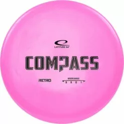LATITUDE 64 RETRO LINE DISC GOLF COMPASS MID RANGE PINK